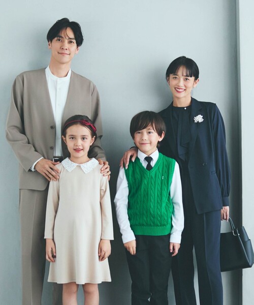 COMME CA ISM(コムサイズム)の「レース襟付きワンピース(100-130cm)(ワンピース・キッズ・ブラック/ベージュ・100cm/110cm/120cm/130cm)」の6枚目の写真