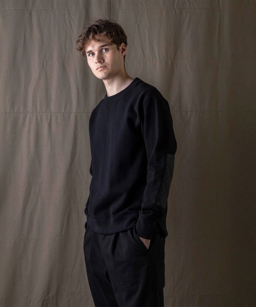 LAVENHAM(ラベンハム)の「【 日本製・スウエット】Jackman X Lavenham GG Armored Crewneck Mens / ジャックマン GG アーマード クルーネック メンズ(スウェット・メンズ・ダークブラック/ダークネイビー/グレー・S/M/L/XL)」の4枚目の写真