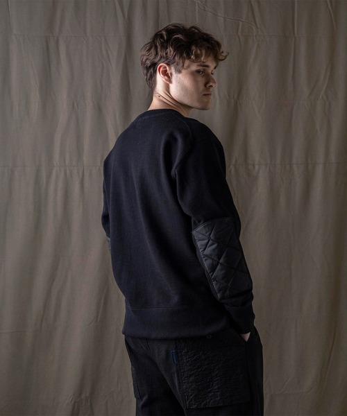 LAVENHAM(ラベンハム)の「【 日本製・スウエット】Jackman X Lavenham GG Armored Crewneck Mens / ジャックマン GG アーマード クルーネック メンズ(スウェット・メンズ・ダークブラック/ダークネイビー/グレー・S/M/L/XL)」の6枚目の写真