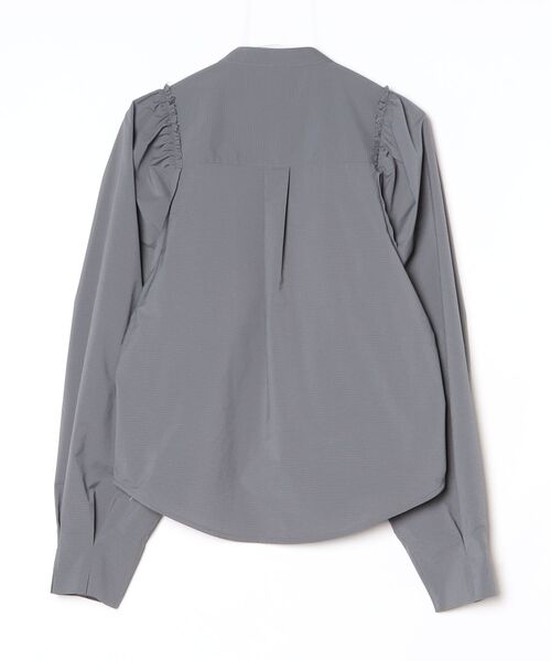 TODAYFUL（トゥデイフル）の「Puffshoulder Check Blouse（Tシャツ/カットソー・メンズ・ベージュ/グレー・FREE）」の3枚目の写真