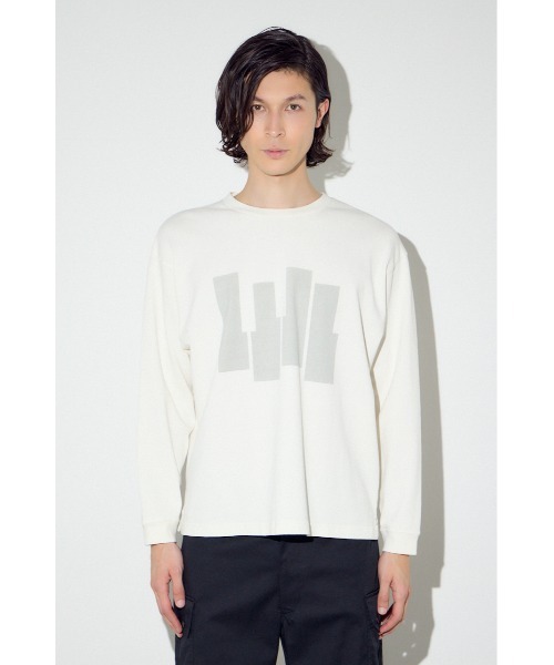 AZUL by moussy（アズールバイマウジー）の「キーボードアートロンT（Tシャツ/カットソー・メンズ・ブラック/ホワイト・SMALL/MEDIUM/LARGE）」の7枚目の写真