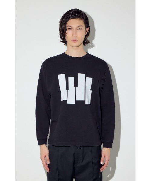 AZUL by moussy（アズールバイマウジー）の「キーボードアートロンT（Tシャツ/カットソー・メンズ・ブラック/ホワイト・SMALL/MEDIUM/LARGE）」の19枚目の写真