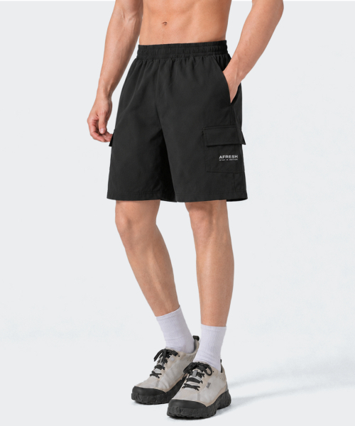 AFRESH(アフレッシュ)の「エアストレッチカーゴショーツ_ブラックトレーニング(その他パンツ・レディース・その他・XX-LARGE/X-LARGE/SMALL/MEDIUM/LARGE)」の1枚目の写真