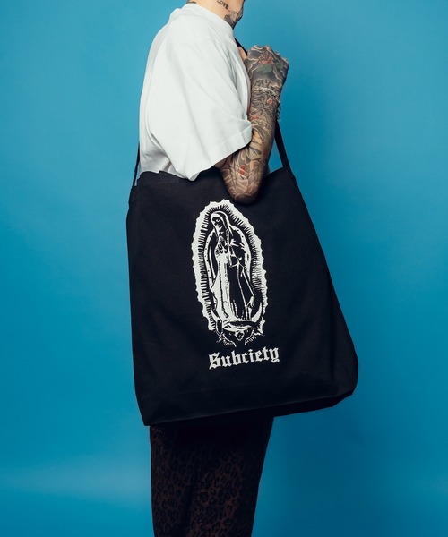 Subciety（サブサエティ）の「2way maria tote bag（トートバッグ・メンズ・ブラック/ナチュラル・FREE）」の9枚目の写真