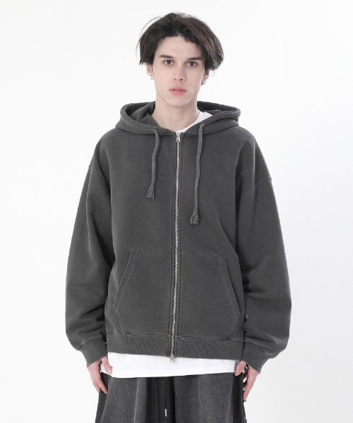 POLYGRAM(ポリグラム)の「830Gピグメントフードジップアップ(5色)(パーカー・レディース・その他・M/L/2XL/XL)」の3枚目の写真