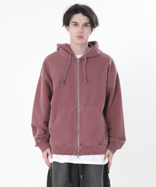 POLYGRAM(ポリグラム)の「830Gピグメントフードジップアップ(5色)(パーカー・レディース・その他・M/L/2XL/XL)」の4枚目の写真