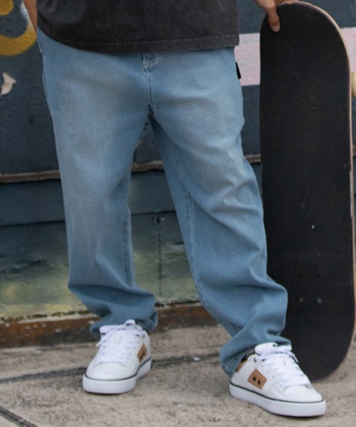 DC(ディーシー)の「DC/ディーシー デニム ワイドパンツ ロングパンツ DPT261007(その他パンツ・メンズ・チャコールグレー/ライトインディゴブルー・M/L/XL/S)」の2枚目の写真