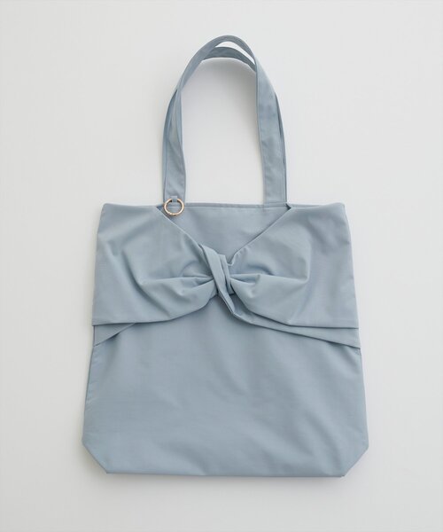 natural couture（ナチュラルクチュール）の「ねじリボントート（トートバッグ・レディース・ミント/イエロー/パープル/ピンク/ブラウン/レッド/サックスブルー/ブラック/ライトベージュ・FREE）」の5枚目の写真