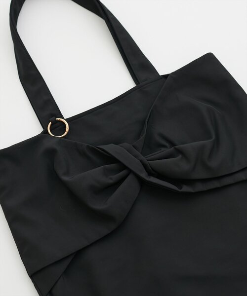 natural couture（ナチュラルクチュール）の「ねじリボントート（トートバッグ・レディース・ミント/イエロー/パープル/ピンク/ブラウン/レッド/サックスブルー/ブラック/ライトベージュ・FREE）」の10枚目の写真