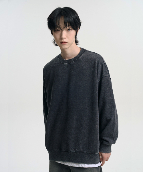 MOOVN(ムブン)の「オーバーサイズピグメントスウェットシャツチャコール(スウェット・メンズ・チャコール・XX-LARGE/LARGE/MEDIUM/X-LARGE)」の5枚目の写真