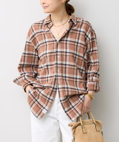 Frank&Eileen（フランクアンドアイリーン）の「【FRANK&EILEEN/フランクアンドアイリーン】FINBAR SHIRT（シャツ/ブラウス・レディース・ブラウン・FREE）」の2枚目の写真