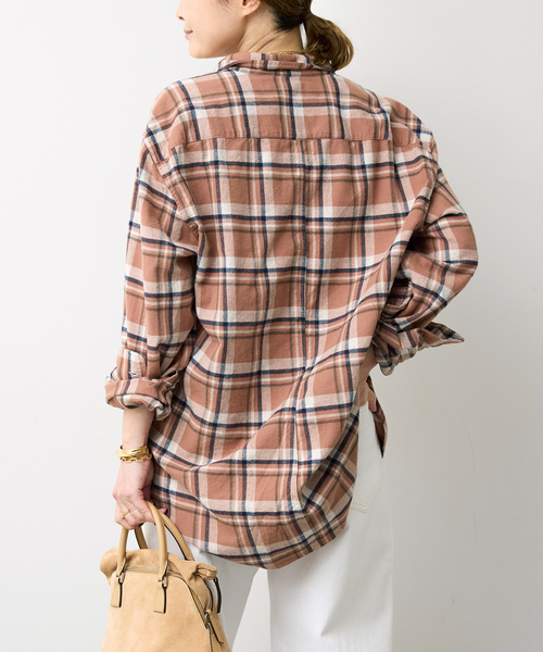 Frank&Eileen（フランクアンドアイリーン）の「【FRANK&EILEEN/フランクアンドアイリーン】FINBAR SHIRT（シャツ/ブラウス・レディース・ブラウン・FREE）」の4枚目の写真