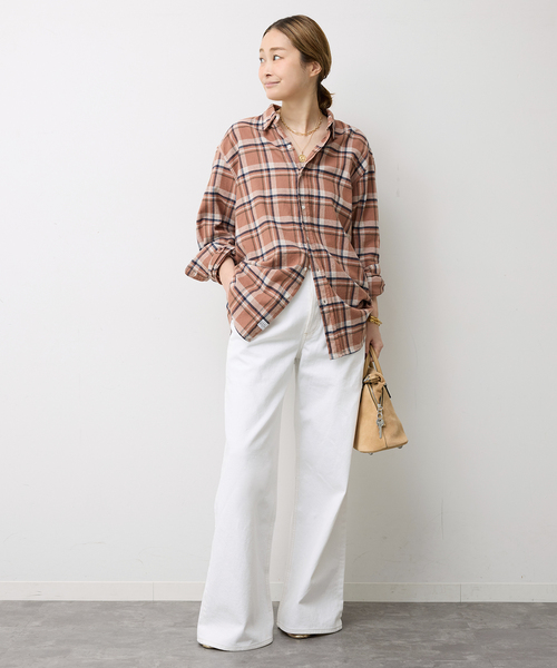 Frank&Eileen（フランクアンドアイリーン）の「【FRANK&EILEEN/フランクアンドアイリーン】FINBAR SHIRT（シャツ/ブラウス・レディース・ブラウン・FREE）」の5枚目の写真