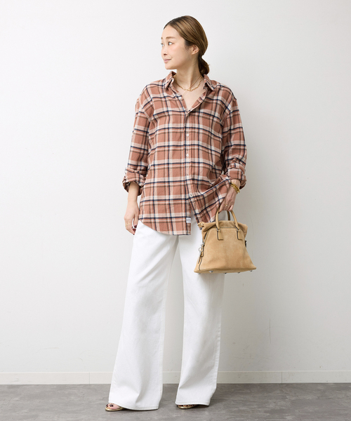 Frank&Eileen（フランクアンドアイリーン）の「【FRANK&EILEEN/フランクアンドアイリーン】FINBAR SHIRT（シャツ/ブラウス・レディース・ブラウン・FREE）」の6枚目の写真