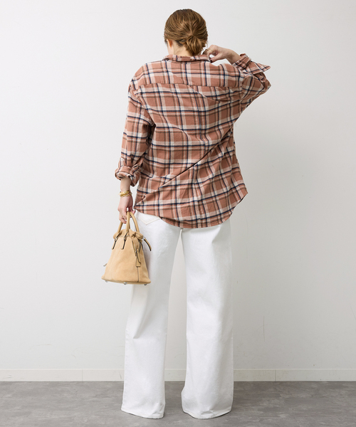 Frank&Eileen（フランクアンドアイリーン）の「【FRANK&EILEEN/フランクアンドアイリーン】FINBAR SHIRT（シャツ/ブラウス・レディース・ブラウン・FREE）」の8枚目の写真