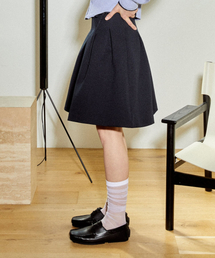 MAIS（マイス）の「VOLUME PLEATS MINI SKIRT / DARK NAVY（スカート）」
