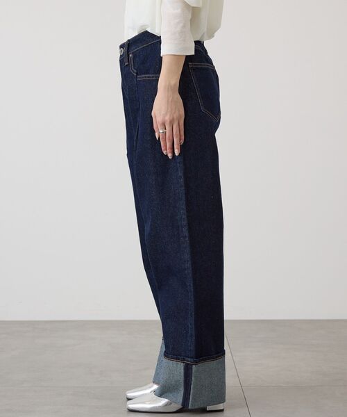 AMERICAN HOLIC（アメリカンホリック）の「ロールアップデニムパンツ（デニムパンツ・レディース・ブルー系その他/ワンウォッシュ・S/L/M）」の9枚目の写真