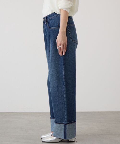 AMERICAN HOLIC（アメリカンホリック）の「ロールアップデニムパンツ（デニムパンツ・レディース・ブルー系その他/ワンウォッシュ・S/L/M）」の12枚目の写真