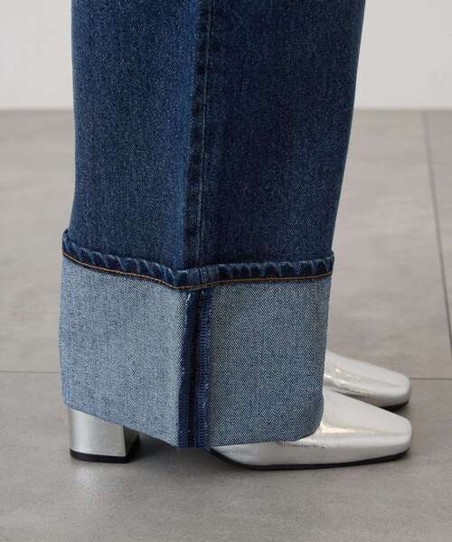 AMERICAN HOLIC（アメリカンホリック）の「ロールアップデニムパンツ（デニムパンツ・レディース・ブルー系その他/ワンウォッシュ・S/L/M）」の16枚目の写真