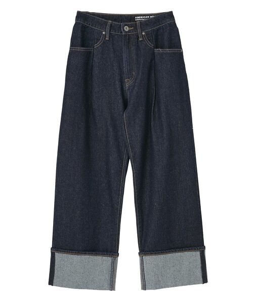 AMERICAN HOLIC（アメリカンホリック）の「ロールアップデニムパンツ（デニムパンツ・レディース・ブルー系その他/ワンウォッシュ・S/L/M）」の11枚目の写真