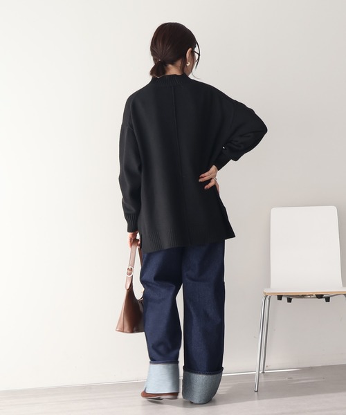 AMERICAN HOLIC（アメリカンホリック）の「ロールアップデニムパンツ（デニムパンツ・レディース・ブルー系その他/ワンウォッシュ・S/L/M）」の6枚目の写真