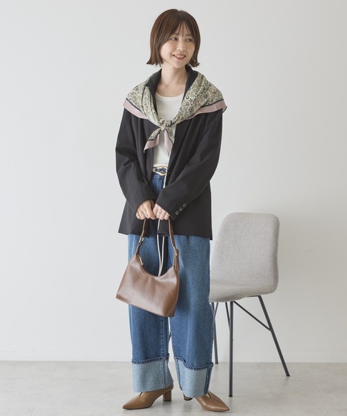 AMERICAN HOLIC（アメリカンホリック）の「ロールアップデニムパンツ（デニムパンツ・レディース・ブルー系その他/ワンウォッシュ・S/L/M）」の7枚目の写真