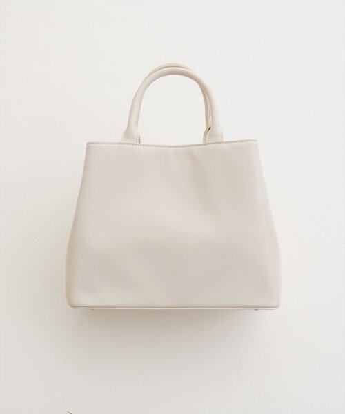 natural couture（ナチュラルクチュール）の「合皮リボンアイコンバッグ（ショルダーバッグ・レディース・サックスブルー/アイボリー/レッド/モカ/ブラック・FREE）」の11枚目の写真