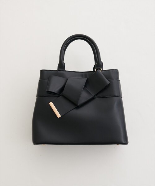 natural couture（ナチュラルクチュール）の「合皮リボンアイコンバッグ（ショルダーバッグ・レディース・サックスブルー/アイボリー/レッド/モカ/ブラック・FREE）」の21枚目の写真