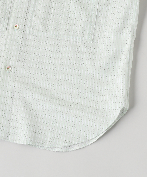 DAIRIKU(ダイリク)の「DAIRIKU / ダイリク "Punching Stripe"W-PKT Dress L-S(シャツ/ブラウス・メンズ・グリーン・SMALL/MEDIUM/LARGE)」の4枚目の写真