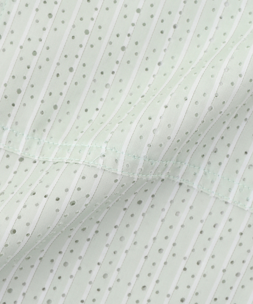 DAIRIKU(ダイリク)の「DAIRIKU / ダイリク "Punching Stripe"W-PKT Dress L-S(シャツ/ブラウス・メンズ・グリーン・SMALL/MEDIUM/LARGE)」の3枚目の写真