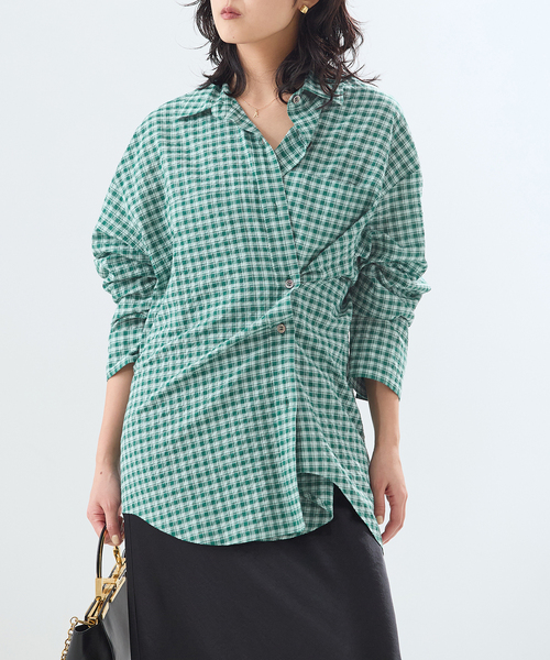 DEVEAUXチェック2WAYシャツ（シャツ/ブラウス）｜journal standard L