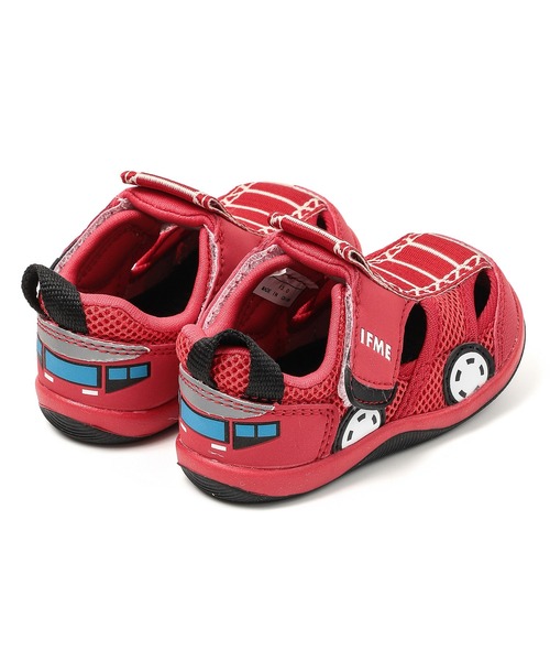 IFME(イフミー)の「BABY|IFME×はたらくのりものサマーシューズ(サンダル・キッズ・ホワイト/レッド・12.0cm/12.5cm/13.0cm/13.5cm/14.0cm/14.5cm/15.0cm)」の3枚目の写真