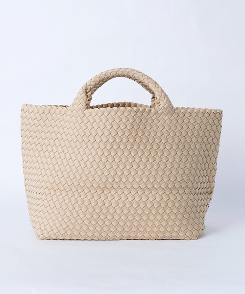 NAGHEDI(ナゲディ)の「【NAGHEDI】トートバッグ-St Barths Medium Tote(トートバッグ・レディース・アイボリー/カーキ/ピンク・M)」の10枚目の写真