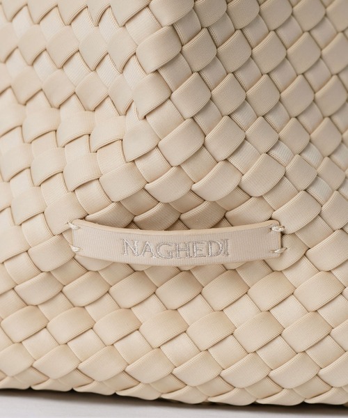 NAGHEDI(ナゲディ)の「【NAGHEDI】トートバッグ-St Barths Medium Tote(トートバッグ・レディース・アイボリー/カーキ/ピンク・M)」の5枚目の写真
