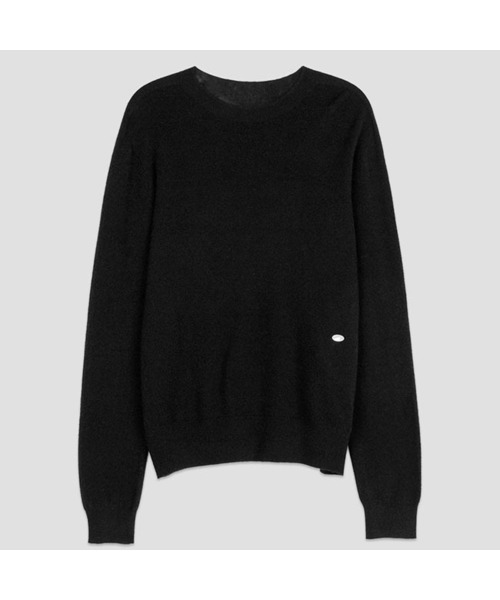 ATELIER NAIN(アトリエナイン)の「(T-7153)ESSENTIAL WHOLE GARMENT ROUND NECK KNIT(ニット/セーター・レディース・アイボリー/ブラック/ライトグレー・FREE)」の3枚目の写真