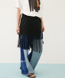 MIRROR STOKE（ミラーストーク）の「【ZOZO限定】PATCHWORK DENIM PANTS/パッチワークデニムパンツ（デニムパンツ）」
