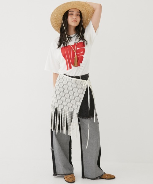 MIRROR STOKE(ミラーストーク)の「【ZOZO限定】PATCHWORK DENIM PANTS/パッチワークデニムパンツ(デニムパンツ・レディース・ブラック/サックスブルー・MEDIUM/LARGE)」の20枚目の写真