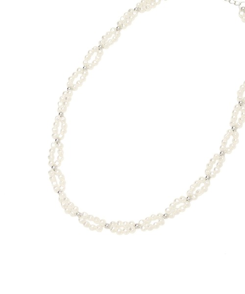 ROSE BUD（ローズバッド）の「PEARL NECKLACE（ネックレス・レディース・ホワイト・ONE SIZE）」の4枚目の写真