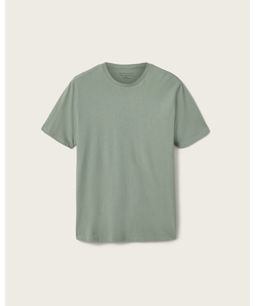 ALLSAINTS（オールセインツ）の「BRACE BRUSHED COTTON CREW NECK T-SHIRT | BRACE ブラッシュ コットン クルーネック Tシャツ（Tシャツ/カットソー・メンズ・グリーン系その他・S/M/L/XL/XS）」の7枚目の写真