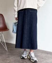Chez toi | フロントポケットIラインデニムスカート(スカート)