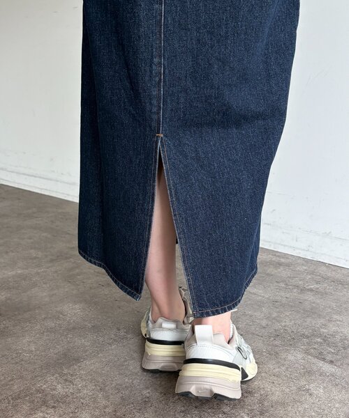 Chez toi（シェトワ）の「フロントポケットIラインデニムスカート（スカート・レディース・ブルー/インディゴブルー・FREE）」の20枚目の写真
