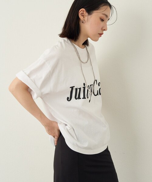 Omekashi（オメカシ）の「JUICY CALM BIG Tシャツ（Tシャツ/カットソー・レディース・オフホワイト/チャコールグレー/アイボリー・FREE）」の6枚目の写真