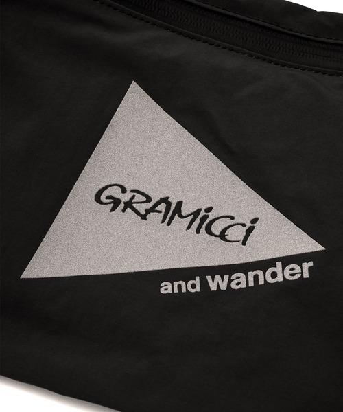 and wander(アンドワンダー)の「and wander/アンドワンダー × Gramicci/グラミチ nylon sacoche ナイロンサコッシュ 2026年春夏(ショルダーバッグ・メンズ・ブラック・FREE)」の8枚目の写真