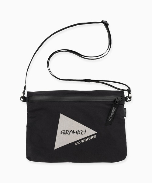 and wander(アンドワンダー)の「and wander/アンドワンダー × Gramicci/グラミチ nylon sacoche ナイロンサコッシュ 2026年春夏(ショルダーバッグ・メンズ・ブラック・FREE)」の14枚目の写真