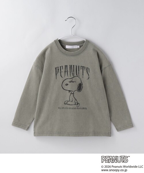 THE SHOP TK (ザ ショップ ティーケー )の「【110-160】PEANUTS / ピーナッツ スヌーピー ヴィンテージ風プリント長袖Tシャツ(Tシャツ/カットソー・キッズ・グレー/オフホワイト・11/12/13/14/15 /16)」の11枚目の写真