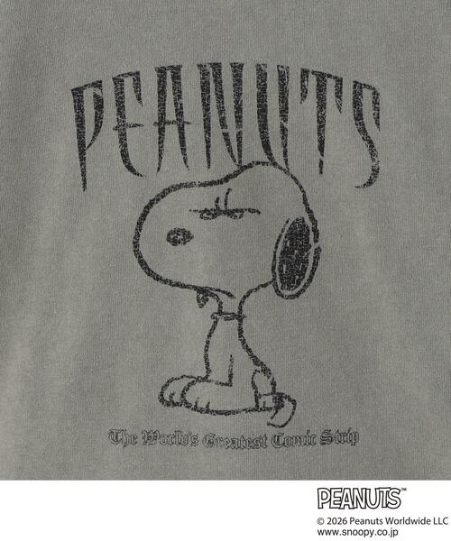 THE SHOP TK (ザ ショップ ティーケー )の「【110-160】PEANUTS / ピーナッツ スヌーピー ヴィンテージ風プリント長袖Tシャツ(Tシャツ/カットソー・キッズ・グレー/オフホワイト・11/12/13/14/15 /16)」の5枚目の写真
