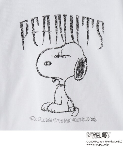 THE SHOP TK (ザ ショップ ティーケー )の「【110-160】PEANUTS / ピーナッツ スヌーピー ヴィンテージ風プリント長袖Tシャツ(Tシャツ/カットソー・キッズ・グレー/オフホワイト・11/12/13/14/15 /16)」の4枚目の写真