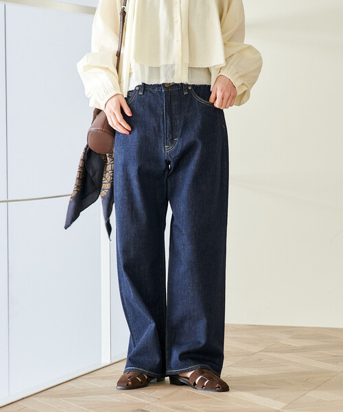 Lee Riders 101ブルーデニム ウエスト27 セール】Lee × FREAK'S STORE/リー 別注 101 RIDERS WIDE LEG DENIM