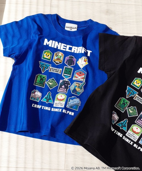 RUGGEDWORKS（ラゲッドワークス）の「《マインクラフト》キッズ 半袖 Tシャツ（Tシャツ/カットソー・キッズ・ブルー/ブラック・160/150/110/140/130/120）」の5枚目の写真