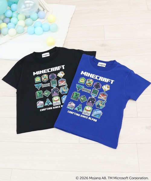 RUGGEDWORKS（ラゲッドワークス）の「《マインクラフト》キッズ 半袖 Tシャツ（Tシャツ/カットソー・キッズ・ブルー/ブラック・160/150/110/140/130/120）」の15枚目の写真